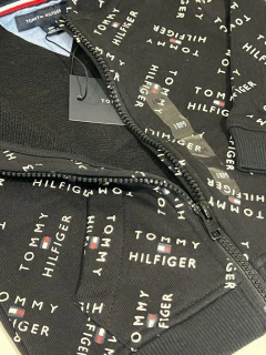 BLUSA MOLETOM PRETO - TOMMY HILFIGER - loja online