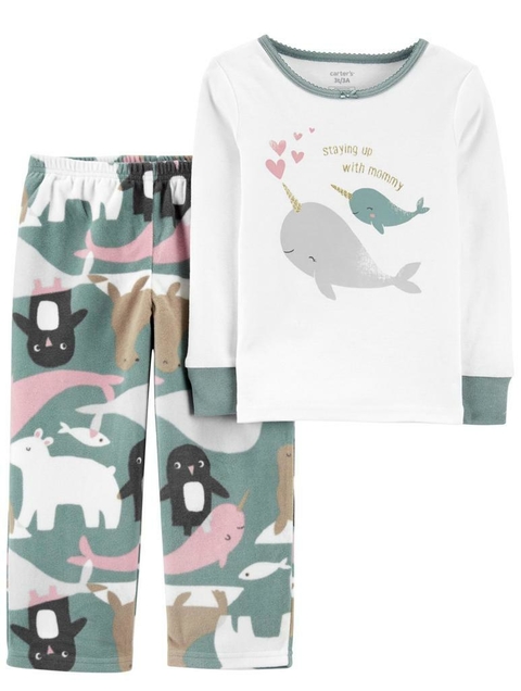 Pijama Fleece Baleia 2 PÇS - CARTER´S