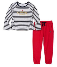 CONJUNTO MENINA BATA LISTRAS - TOMMY HILFIGER