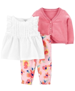 Conjunto Cardigan Rosa - CARTER´S