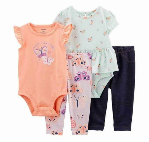 Conjunto Borboleta 4 Pçs - CARTER´S