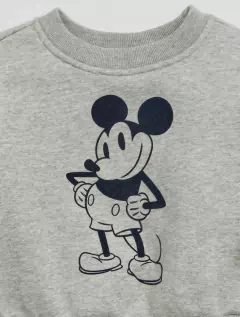 CONJUNTO BABY MOLETOM MICKEY CINZA - GAP na internet