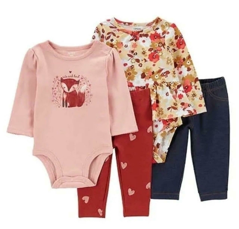 Conjunto Raposinha 4 Pçs - CARTER´S