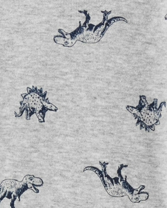 Kit Body Manga Longa Dino Listras - CARTER´S - JOYKIDSSTORE