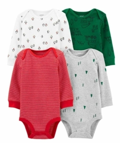 Kit Body Manga Longa Trem - CARTER´S