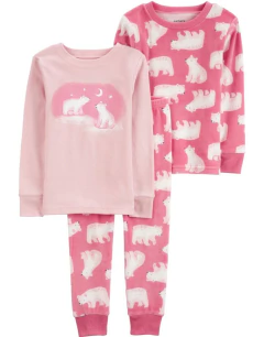 Pijama Urso Rosa 3PÇS - CARTER´S - comprar online