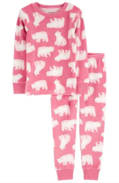 Pijama Urso Rosa 3PÇS - CARTER´S - JOYKIDSSTORE