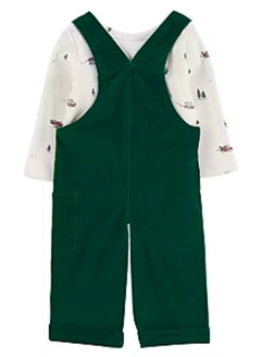 Conjunto Jardineira Veludo Verde 2 PÇS - CARTER´S na internet