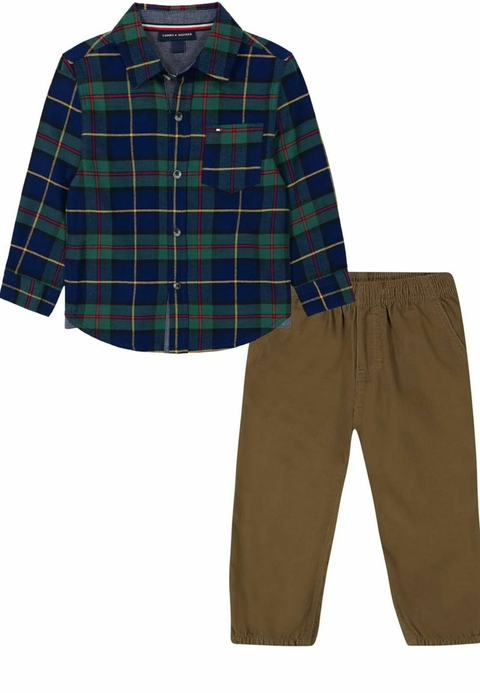 CONJUNTO MENINO CAMISA XADREZ - TOMMY HILFIGER - comprar online