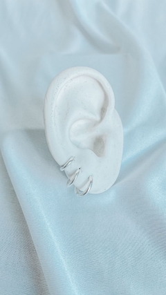 Trio argolas lisas - Pratas Huios