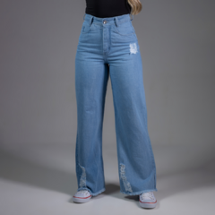 Calça Wide Leg May - Delavê - Walk Jeans 