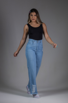 Calça Wide Leg May - Delavê - comprar online