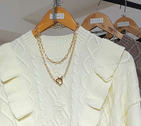 COLLAR CIERRE CORAZÓN DORADO