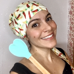 Touca para cozinhar em cetim