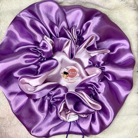 Touca de cetim dupla face “Daphne” - Dama