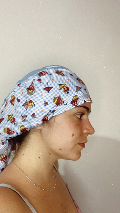 Touca para cozinhar em cetim