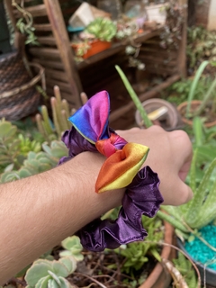 Kit de xuxinhas/ scrunchies em cetim fininhas/slim - comprar online