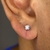 Par de brincos solitário com zirconias - Aline Tchekmenian Fine Piercing