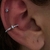 Argola Cravejada single navete - Aline Tchekmenian Fine Piercing