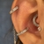 Argola zircônias quadradas - comprar online