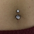 Piercing Umbigo zircônias coração na internet