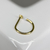 Argola aba nasal ouro 18k
