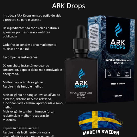 ARK Drops Impulsionador Natural de Desempenho - comprar online
