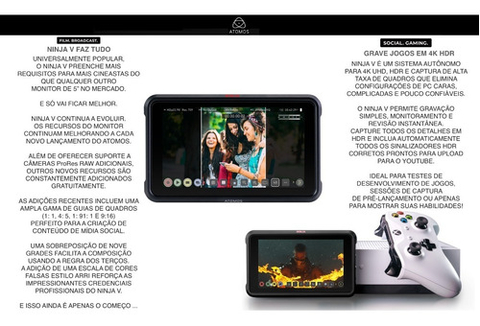 Atomos Ninja V 5" 4K HDMI Recording Monitor - comprar online