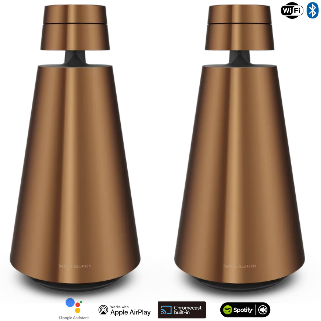 Bang & Olufsen Beosound 1 l Bronze Tone l Portable Wireless Wi-Fi & Bluetooth Speaker l Auto Falante Sem Fio Portátil 360º l Bateria de até 12 horas l Acoustic Lens Technology l WiFi & Bluetooth l Chromecast & Google Assistant Integrados l Compatível com Apple 2 & Spotify Connect l Recomendado para áreas de 10m² até 50m² - buy online