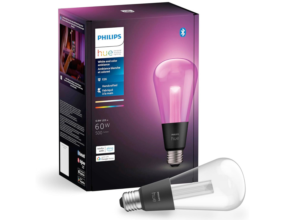 Philips Hue Lightguide ST70 Edison Smart LED Bulb , Bluetooth , WiFi