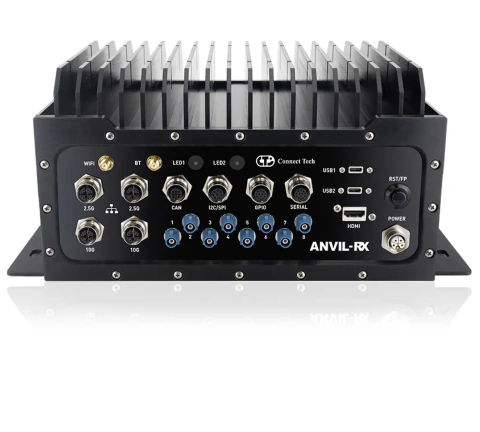 Connect Tech Anvil-RX Rugged System , NVIDIA Jetson AGX Orin , IP67 , 8x GMSL2 Camera Inputs, 2x 10GbE, 2x 2.5Gb , EESG635
