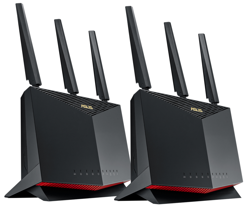 ASUS RT-AX86U AX5700 Wireless Dual-Band Gigabit Gaming Router l Roteador Gamer l Projetado para games online e móveis l 2 portas USB 3.2 l Cobertura de até 600 m² l Incluída Segurança de Internet Vitalícia l Compatível com PS5 - buy online