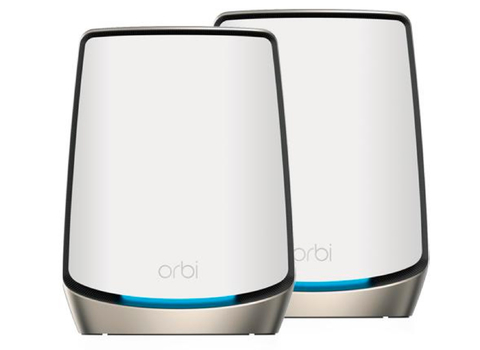 NETGEAR Orbi 860 Series Tri-Band WiFi 6 Mesh System, RBK862S , 6 Gbps, 10 Gig Port 500 m²