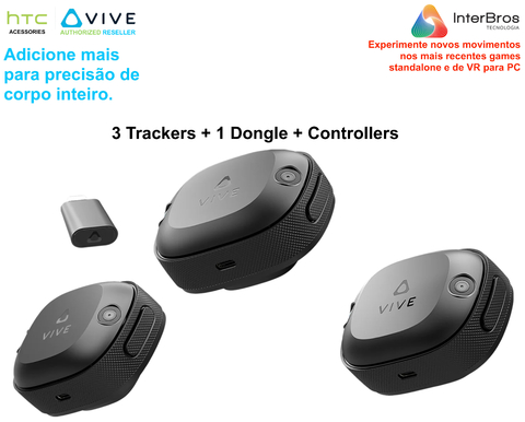 Imagem do HTC VIVE Ultimate Tracker 3+1 Kit + TrackStraps for VIVE Ultimate Tracker + Dance Dash Game Key