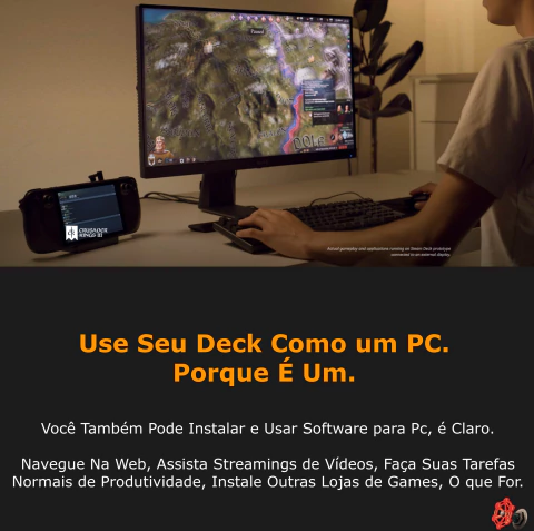 Valve Handheld Steam Deck l 7" Touchscreen l All-in-one portable PC gaming l Full-featured gaming PC l PC Gamer Portátil l Recursos completos de PC l O portátil para jogos mais poderoso e completo do mundo l O dispositivo gamer mais esperado dos últimos anos - loja online