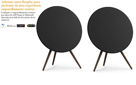 Bang & Olufsen Beoplay A9 , 4ª Geração , Impressionantes até 3.000W , Cor: Black with Walnut Legs - buy online