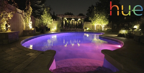 Imagem do Philips Hue White & Color Ambiance PAR38 100W Spot Piscinas Outdoor