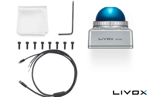 LIVOX TECH Mid-360 LiDAR + LIVOX TECH Three-Wire Aviation M12 Connector - comprar online