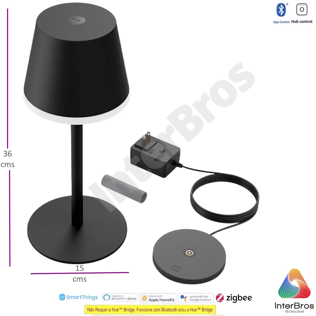 Philips Hue Go Portable Table Lamp Luminária Portátil de Mesa - loja online