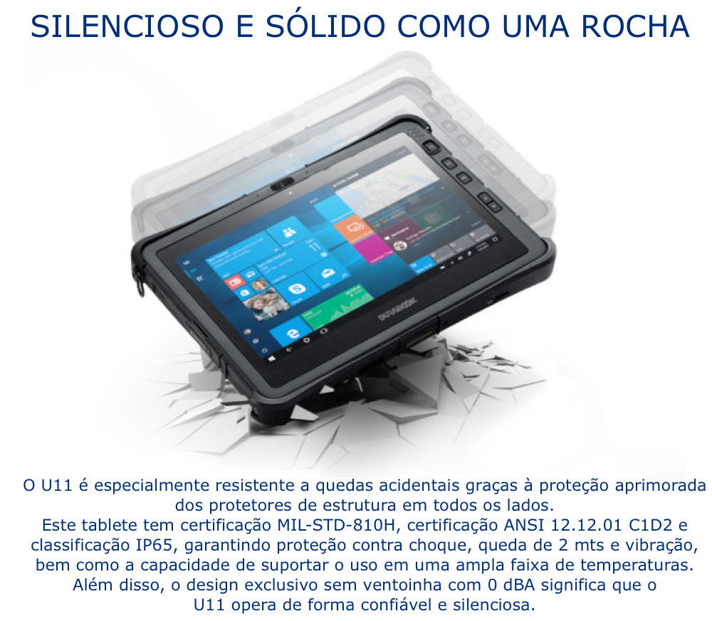 Durabook l U11 Rugged Laptop l Solução 2 em 1 l Laptop e Tablete Industrial l Teclado destacável l 11.6″ FHD (1920 x 1080) LCD Display l Personalização sem limites l Tão forte quanto possível l Projetado para os ambientes mais severos - tienda online