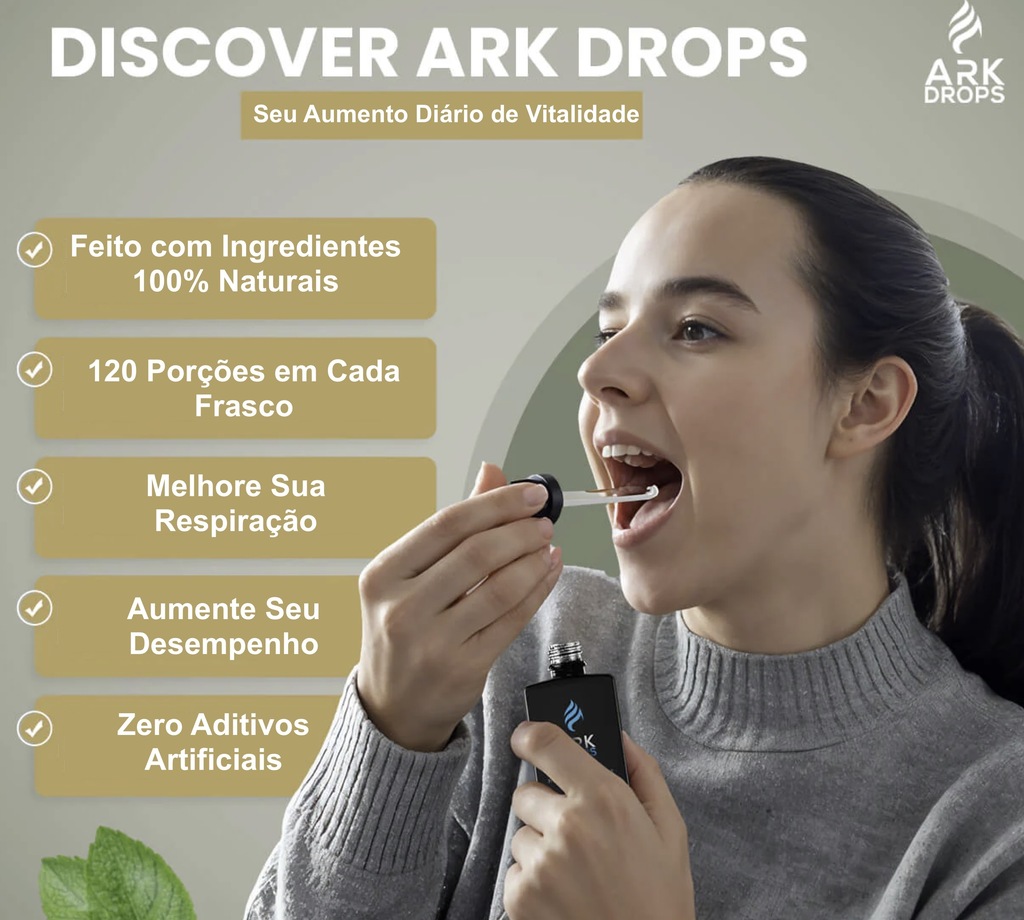 ARK Drops Suplemento Dietético Vegano Impulsionador de Desempenho e Respiração - online store