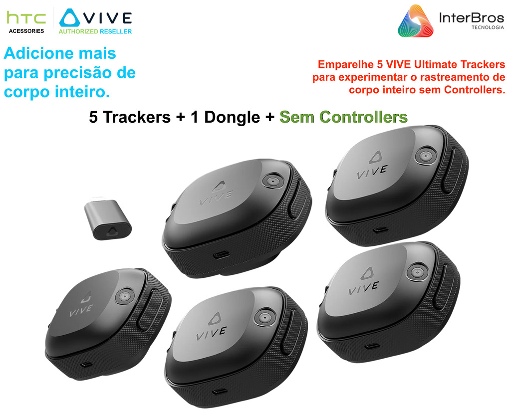 HTC VIVE Ultimate Tracker 5+1 Kit + TrackStraps for VIVE Ultimate Tracker + Dance Dash Game Key - buy online