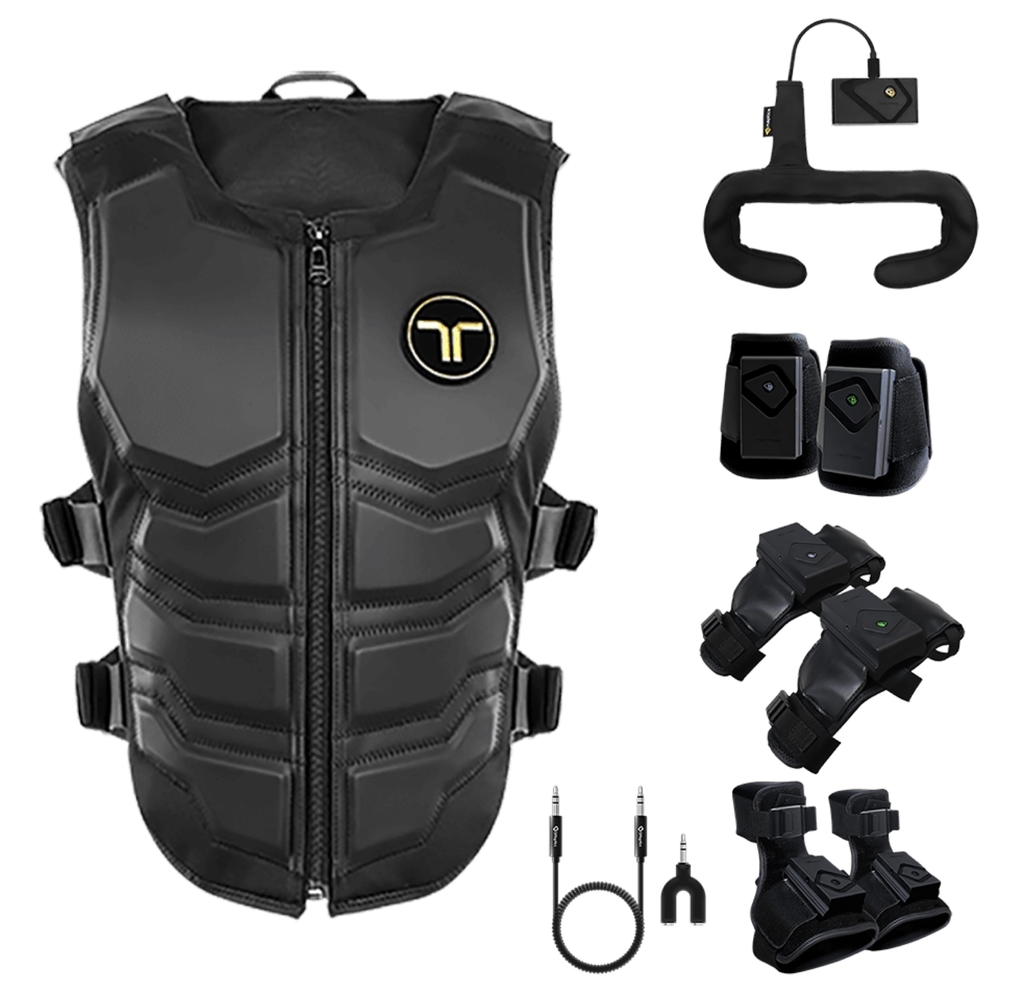 bHaptics Tactsuit l Wearable Haptic Vest , Colete Háptico , Trajes Hápticos de Corpo Inteiro , Compatível com VR PC PS4/5 XBOX