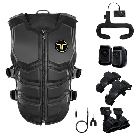 bHaptics Tactsuit l Wearable Haptic Vest , Colete Háptico , Trajes Hápticos de Corpo Inteiro , Compatível com VR PC PS4/5 XBOX