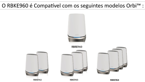 Imagen de Netgear Orbi 900 Series Quad-Band l WiFi 6e Mesh 10.8Gbps RBKE964 , RBKE963, RBKE962, RBSE960, Até 200 Dispositivos