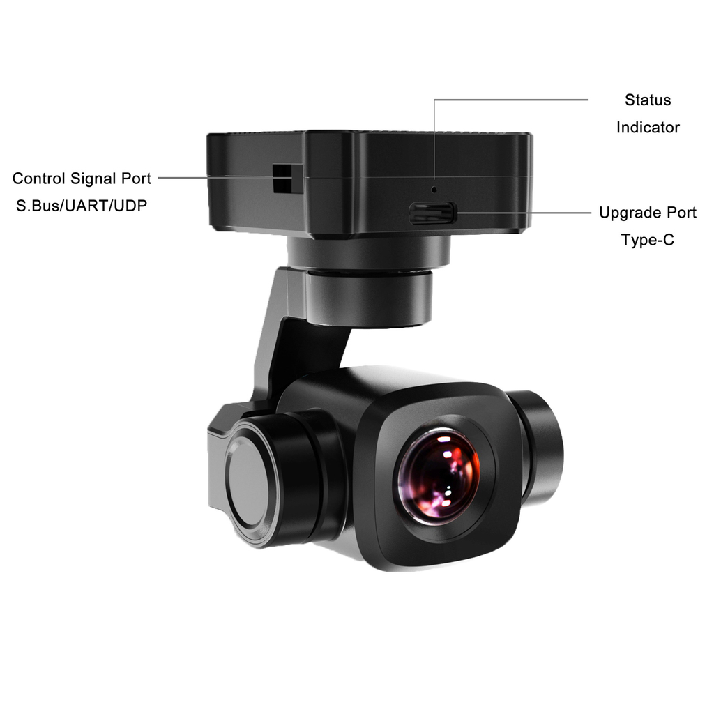 Imagem do SIYI A8 mini 4K 8MP Ultra HD 6X Digital Zoom Gimbal Camera Drones Robots UAV UGV USV