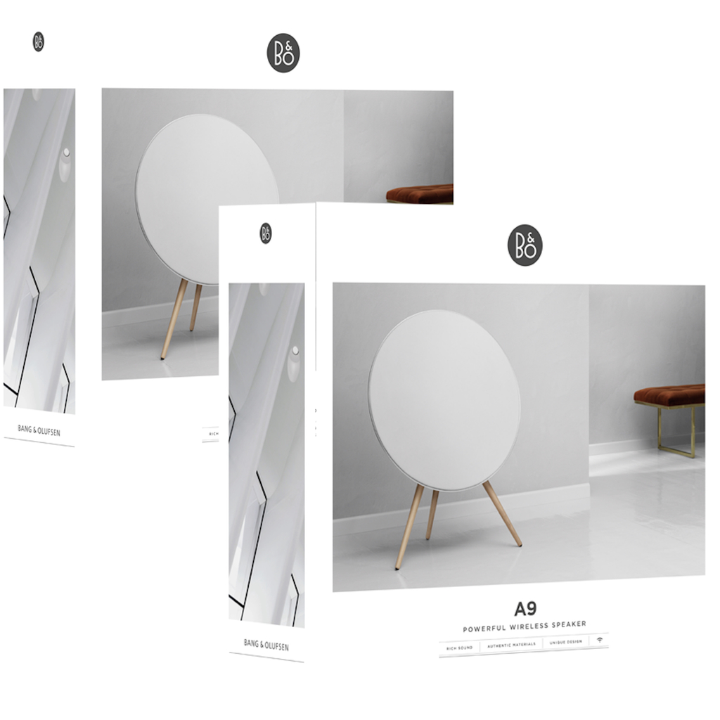 Bang & Olufsen Beoplay A9 , 4ª Geração , Impressionantes até 3.000W , Cor: White with Oak Legs