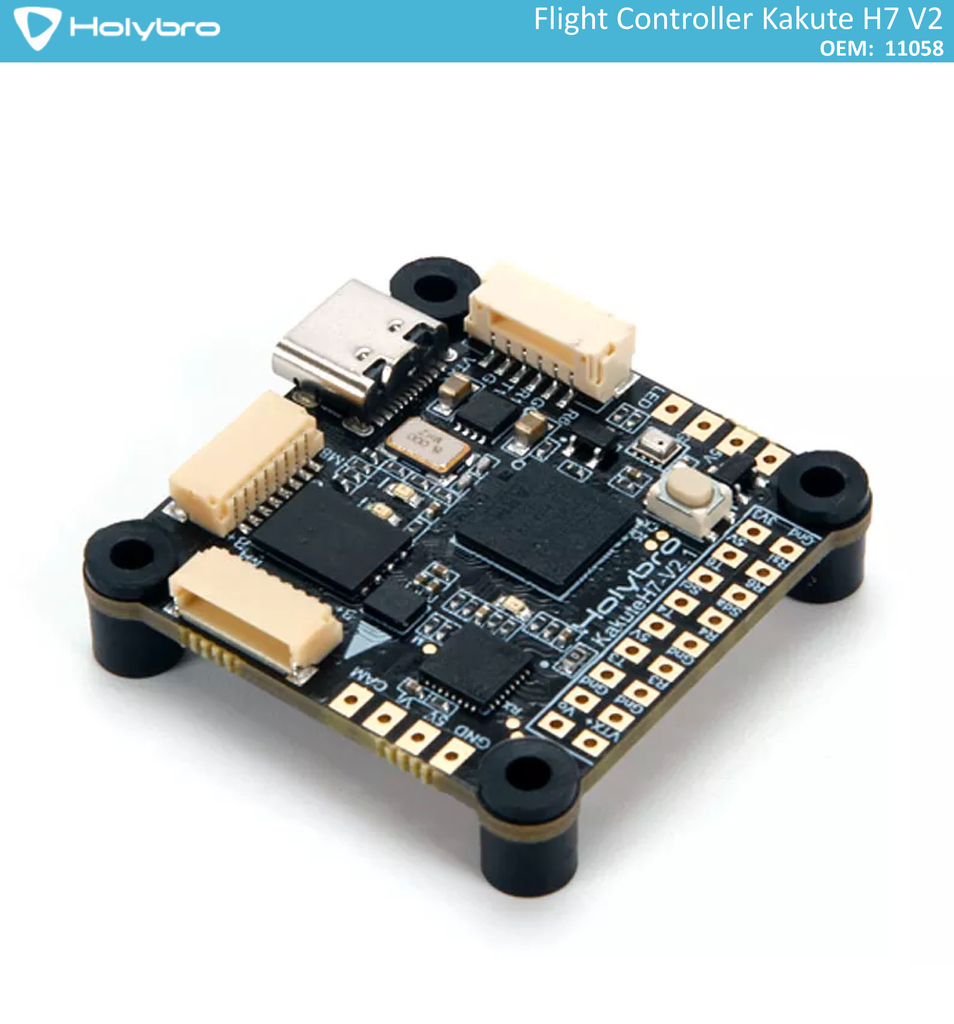 Holybro Kakute H7 V2 l Flight Controller with Bluetooth | FPV Flight Controller | Controlador de Voo l Drones, Robôs e UAVs | 11058