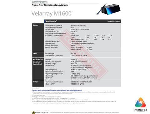 Velodyne Lidar Velarray M1600 en internet