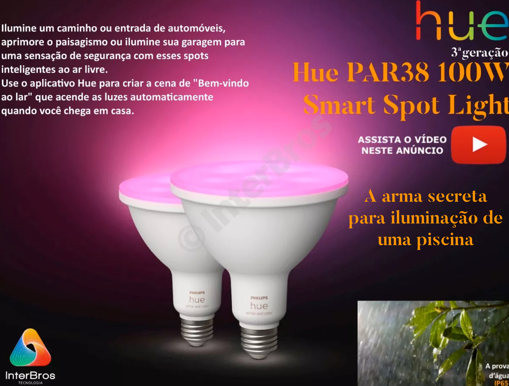 Philips Hue White & Color Ambiance PAR38 100W Spot Piscinas Outdoor na internet